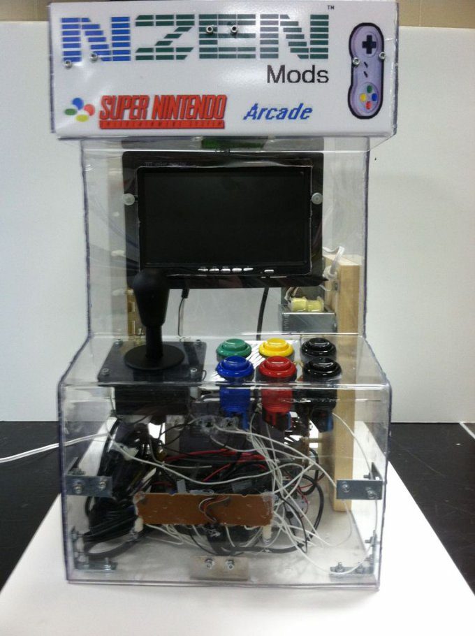Аркадный игровой автомат на базе Super Nintendo (7 фото)