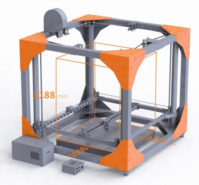 Самый большой 3D-принтер (видео)